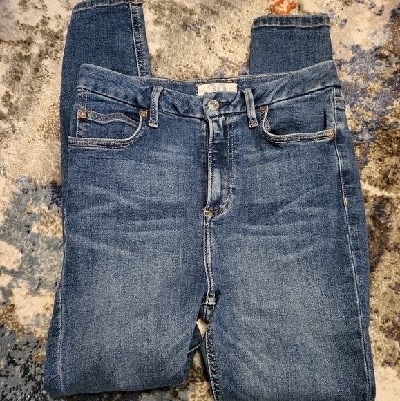 WE THE FREE 29 denim women's jeans skinny 7/8 rise 11" - Picture 10 of 12